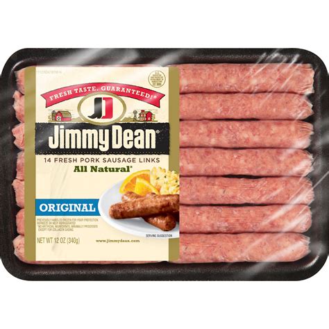 jimmy dean premium all natural original pork sausage links shop
