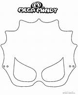 Mindy Mega Coloring Masker Pages Kleurplaat Masks Mask Popular Cardboard Soon Coming Future sketch template