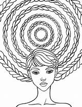 Coloring Pages Hair Crazy Adult Eazy Drawing Color Nerd Adults Hairstyle Printable Brush Colouring Sheets Hairstyles Relaxing Anger Girls Getcolorings sketch template