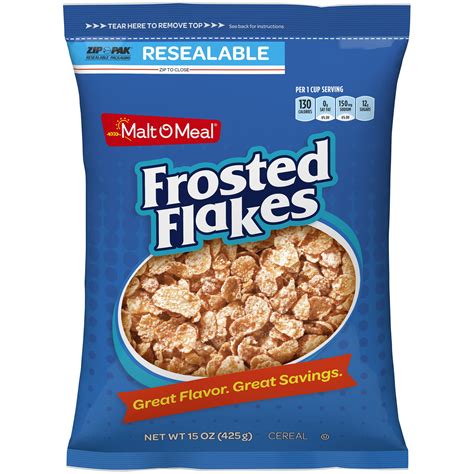 malt  meal frosted flakes cereal  oz zip pak walmartcom