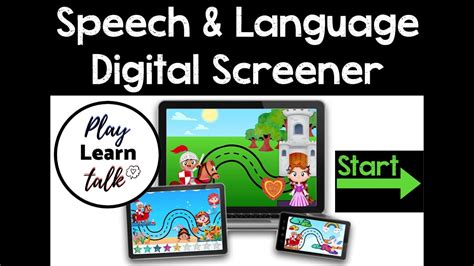 digital speech language preschool screener youtube