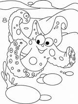 Coloring Starfish Pages Fish Animals Printable Recommended Print sketch template