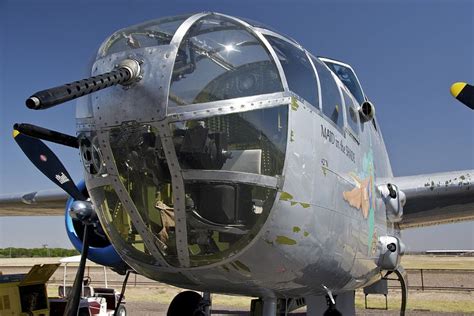 North American B 25j Mitchell Maid In The Shade Nose Closeup Caf