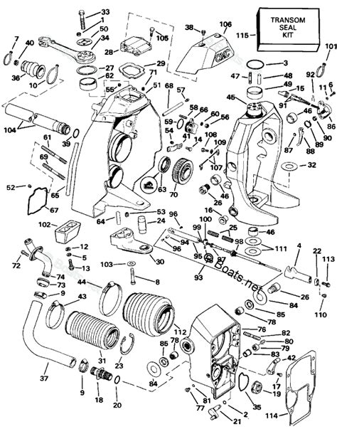 omc outdrive parts diagram