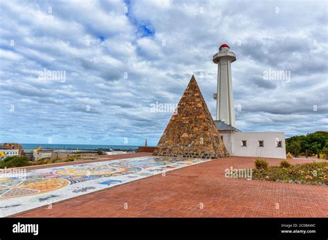 historical donkin reserve pyramid  lighthouse built    port