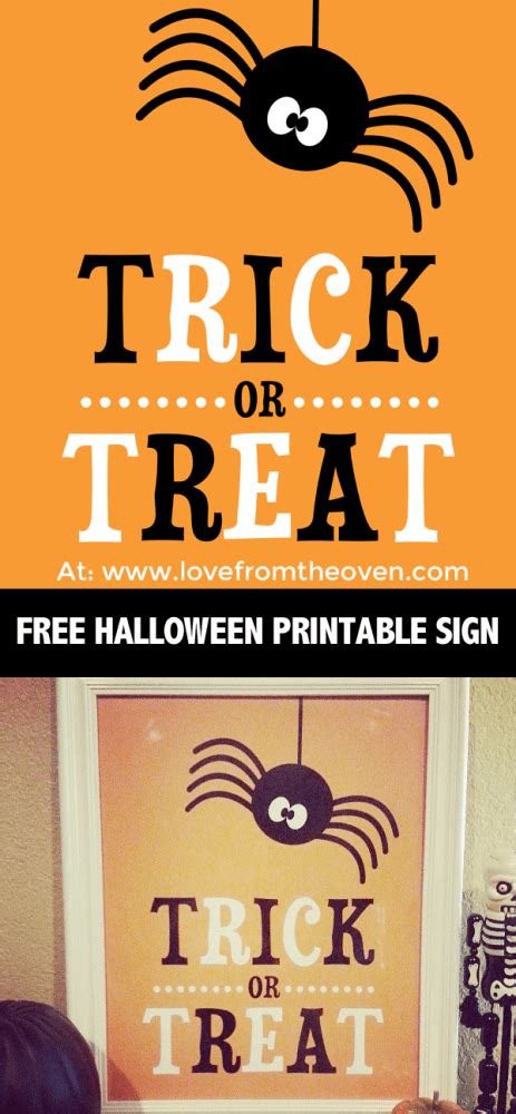 halloween printable sign love   oven