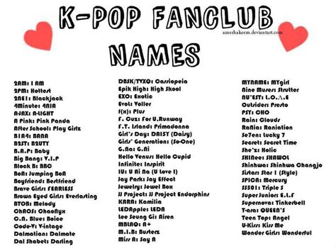 kpop fandom names kpop kdrama stuff pinterest kpop