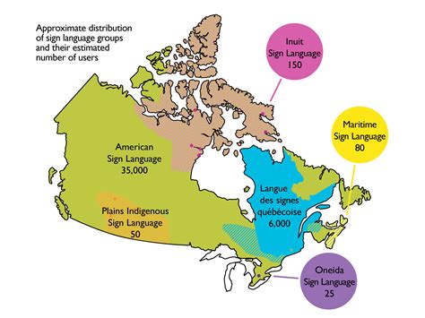 sign languages  canada map  canadian audiologist