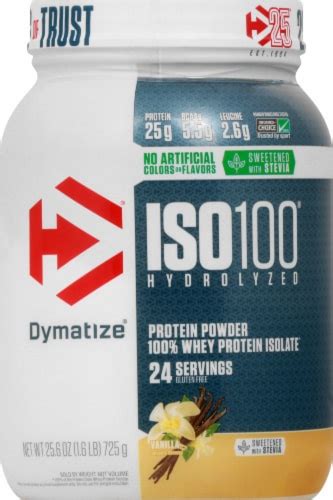 Dymatize Iso100 Hydrolyzed Natural Vanilla 100 Whey Protein Isolate