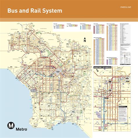 map  los angeles transport transport zones  public transport