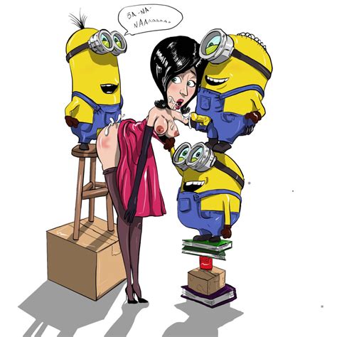 rule 34 despicable me female foursome from behind male minion despicable me scarlet overkill