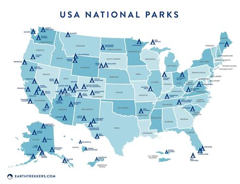 national parks   united states map lenna nicolle