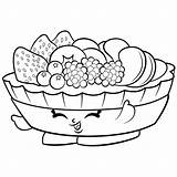 Ensalada Shopkins Fruit sketch template