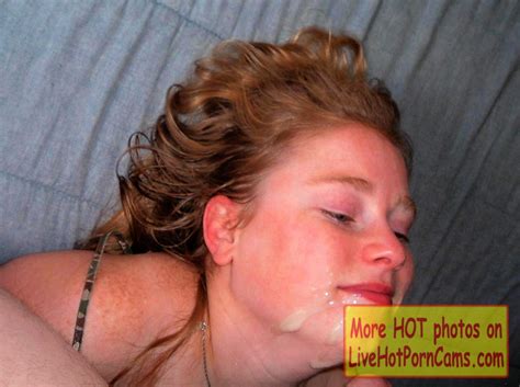 amateur blonde bbw milf blowjob and messy facial on livehotporncams