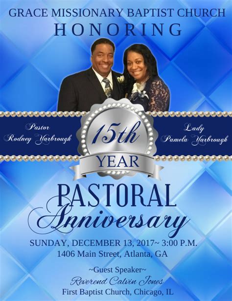 copy  pastor anniversary postermywall