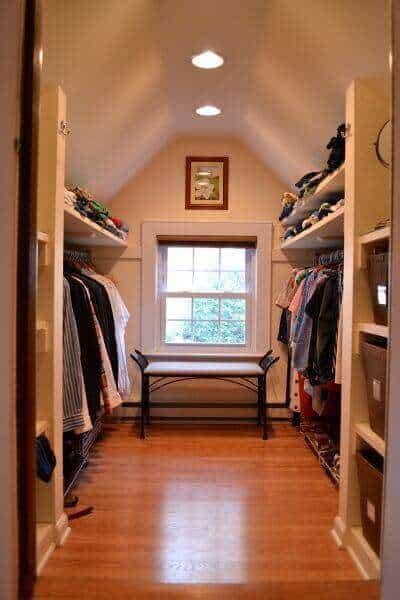 examples  attic closet design ideas