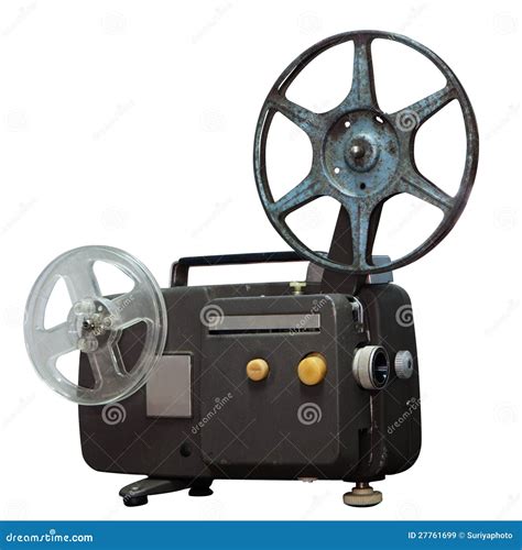 vintage  projector  clipping path royalty  stock images
