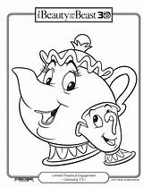 Coloring Pages Beast Beauty Upon Once Time Printables Disney Printable Kids Chip Activities Mrs Belle Pots Print Potts Word Search sketch template