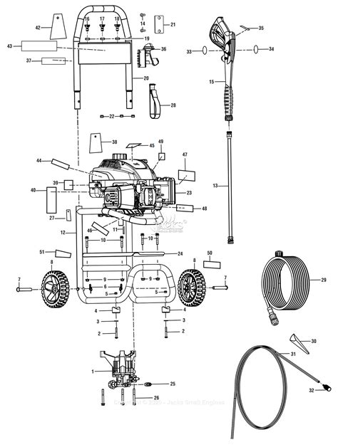 ryobi ry parts diagram  figure  pressure washer