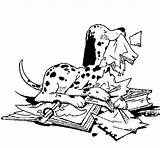Naughty Coloring Dalmatian Book Pages Coloringcrew Template Animals sketch template