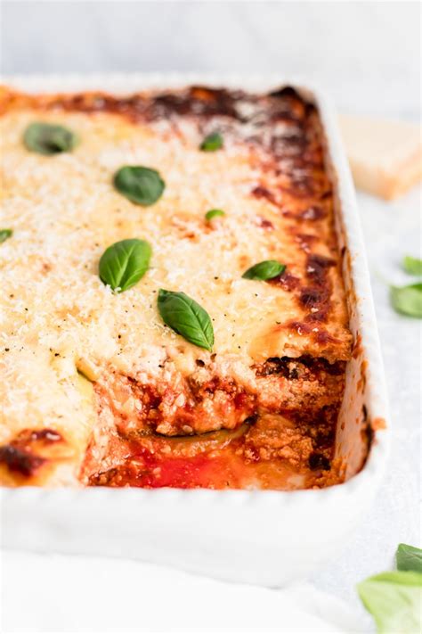 The Best Zucchini Lasagna Recipe Low Carb Ambitious Kitchen