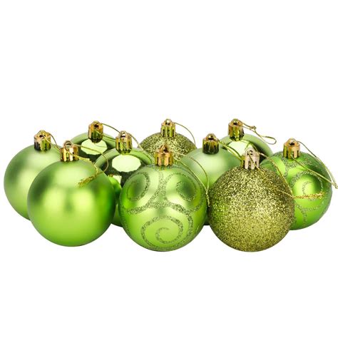christmas concepts pack   mm lime green christmas tree baubles