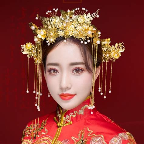 New Style Chinese Brides Headwear Phoenix Crown Wedding Dress Head