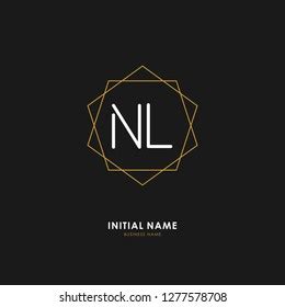 nl initial logo letter vector de stock libre de regalias  shutterstock