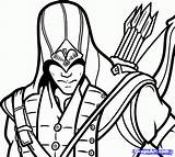 Creed Draw Connor Step Kenway Assassin Coloring Pages sketch template