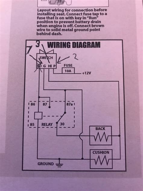 heated electric seat wiring diagram