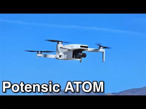 potensic atom review  budget drone   axis gimbal  vibuzz