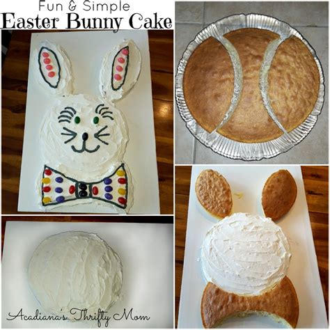 fun  simple easter bunny cake acadianas thrifty mom