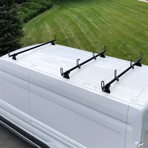 vantech heavy duty  bar ladder roof rack fits ford transit cargo van high roof walmartcom