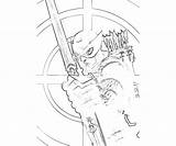 Hawkeye Marvel Capcom Vs Skill Coloring Pages sketch template