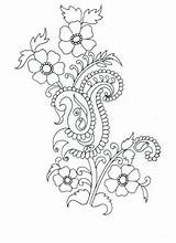 Embroidery Indusladies sketch template