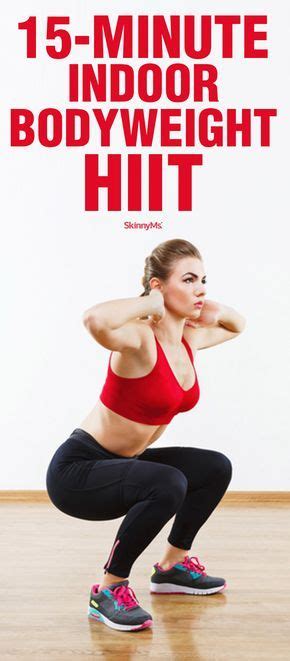 15 minute indoor bodyweight hiit strength workout