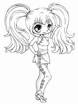 Anime Coloring Pages Chibi Cute Getdrawings sketch template