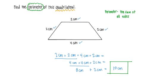 question video finding  perimeter   quadrilateral   dimensions nagwa