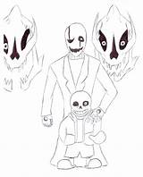 Undertale Blaster Gaster Coloring Template sketch template