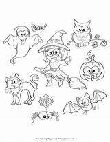 Halloween Coloring Pages Characters Printable Decorations Disney Choose Board Ebook Leaves sketch template