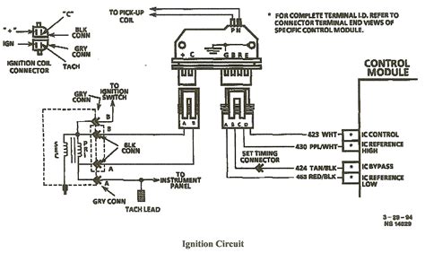 wiring diagram  chevy hei distributor