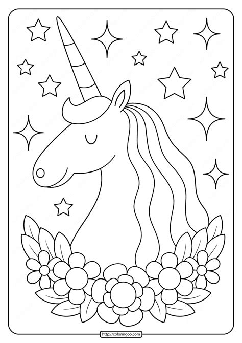 printables unicorn coloring pages