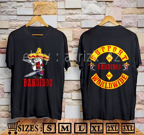 bandidos shirt support worldwide black tshirt  shirts  women