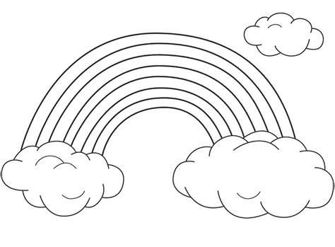 rainbows coloring pages learny kids