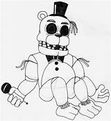 Freddy Colorare Fazbear Freddys Colouring Coloriages Getdrawings Animatronic Coloringhome sketch template