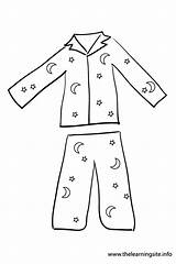 Coloring Pajama Pajamas Clip Pyjama Pages Clipart Party Outline Kids Pj Printable Drawing Colouring Pyjamas Red Activities Gif Flashcard Preschool sketch template