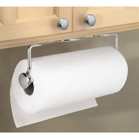 idesign paper towel holder awavio wall mount  kitchen chrome walmartcom walmartcom