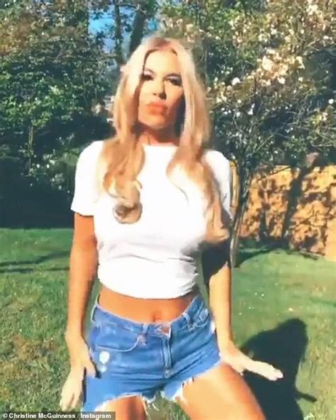 Christine Mcguinness Flashes Her Abs In A Crop Top And Hot Pants As She