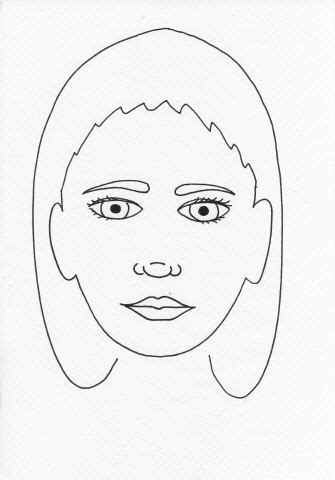face painting ideas blank practise faces stencil template face