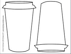 printable coffee cup stencils reading pinterest coffee cups